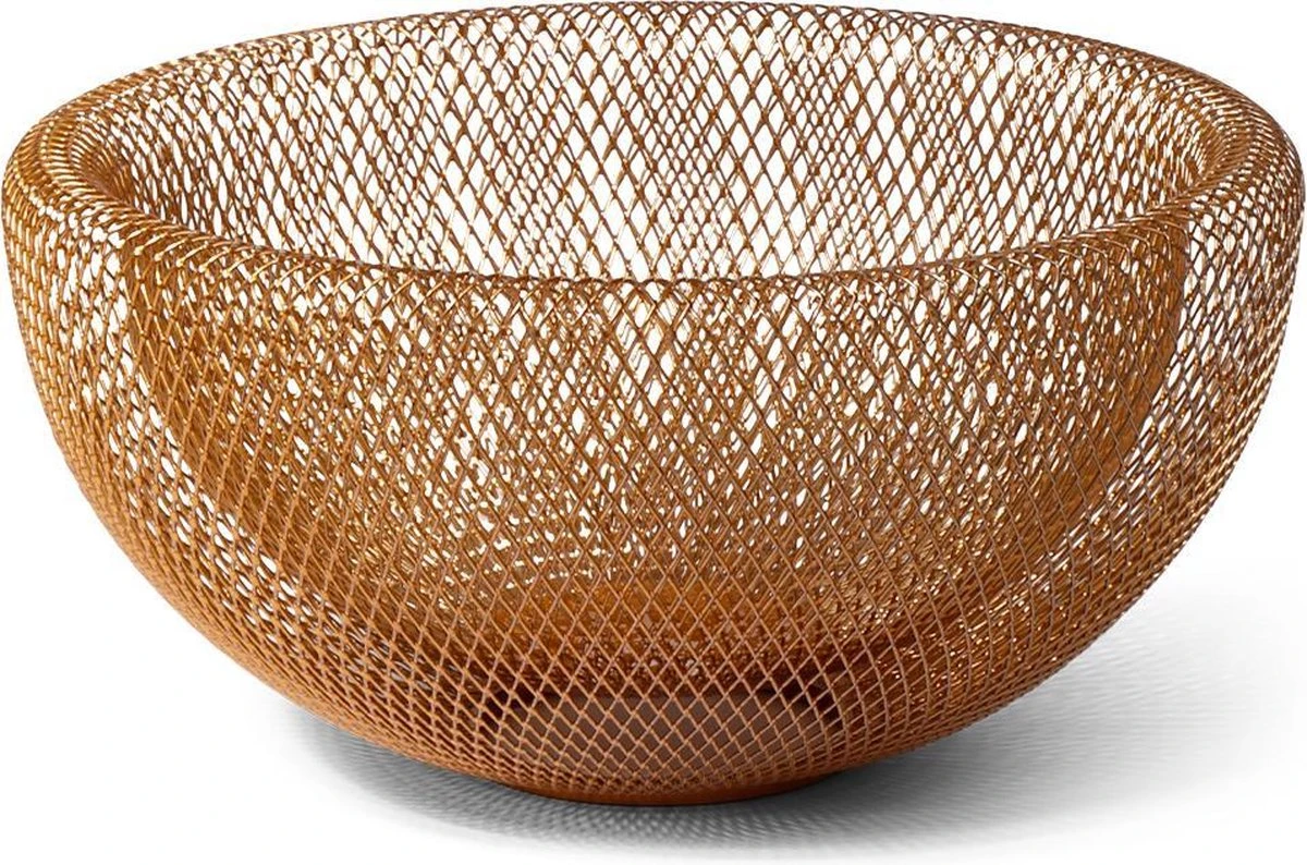 SENZA Metalen Fruitmand - Bedraad - Fruitschaal - Diameter Ø29 Cm - Goud 3 SENZA Metalen Fruitmand - Bedraad - Fruitschaal - Diameter Ø29 Cm - Goud