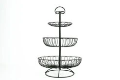 Sens Design Fruitschaal - Fruitmand Metaal - Etagère 3 Laags - Zwart -Bormioli Rocco winkel 1200x796