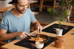 Placemat - Placemats Kunststof - Wereldkaart - Bruin - Zwart - 45x30 Cm - 6 Stuks - Hittebestendig - Anti-Slip - Onderlegger - Afneembaar 13 Placemat - Placemats Kunststof - Wereldkaart - Bruin - Zwart - 45x30 Cm - 6 Stuks - Hittebestendig - Anti-Slip - Onderlegger - Afneembaar -Bormioli Rocco winkel 1200x800 23