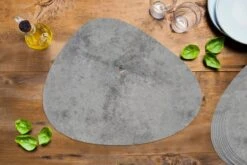 Placemat Organisch - Placemats Organic - Onderleggers - Beton Print - Grijs - Patronen - 10 Stuks -Bormioli Rocco winkel 1200x800 32