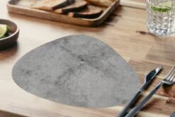 Placemat Organisch - Placemats Organic - Onderleggers - Beton Print - Grijs - Patronen - 10 Stuks -Bormioli Rocco winkel 1200x800 33