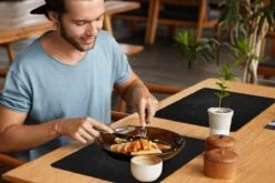 Placemat - Placemats Kunststof - Beton - Zwart - Industrieel - 45x30 Cm - 6 Stuks - Hittebestendig - Anti-Slip - Onderlegger - Afneembaar 16 Placemat - Placemats Kunststof - Beton - Zwart - Industrieel - 45x30 Cm - 6 Stuks - Hittebestendig - Anti-Slip - Onderlegger - Afneembaar -Bormioli Rocco winkel 1200x800 40