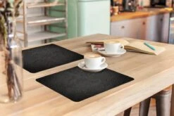 Placemat - Placemats Kunststof - Beton - Zwart - Industrieel - 45x30 Cm - 6 Stuks - Hittebestendig - Anti-Slip - Onderlegger - Afneembaar 17 Placemat - Placemats Kunststof - Beton - Zwart - Industrieel - 45x30 Cm - 6 Stuks - Hittebestendig - Anti-Slip - Onderlegger - Afneembaar -Bormioli Rocco winkel 1200x800 41