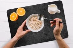 Placemat - Beton Design - Vintage - Zwart - Tafeldecoratie - Tafelbeschermer - Placemats - 6 Stuks - 45x30 Cm -Bormioli Rocco winkel 1200x800 84