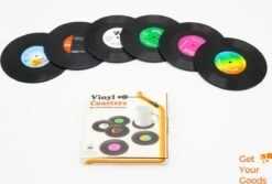 Merkloos Vinyl Platen Onderzetters Voor Glazen | LP Onderzetters (6 Stuks) | Onderzetters Met Anti-slip -Bormioli Rocco winkel 1200x811