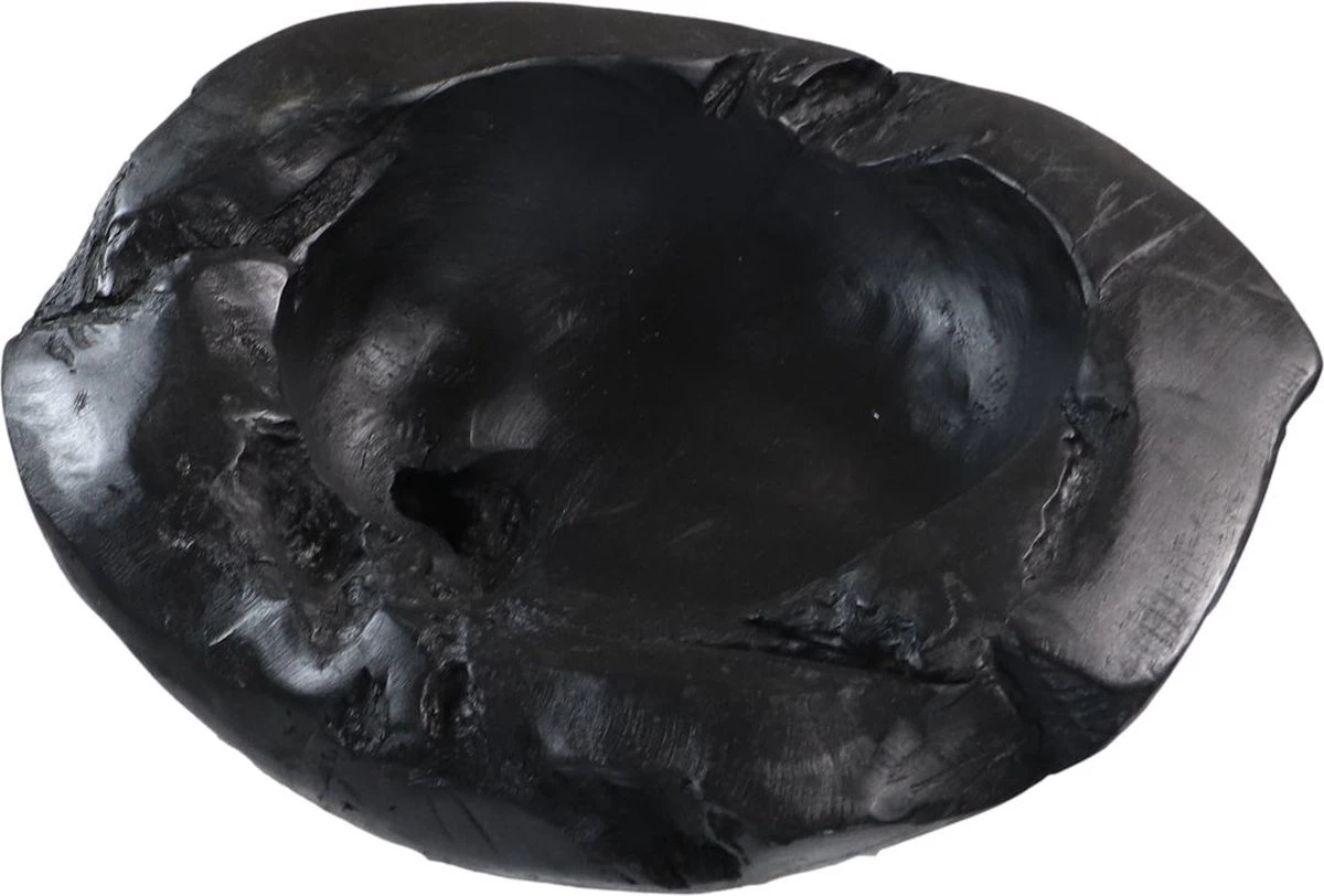 Fruitschaal - ø35-45 Cm - Zwart - Teak 5 Fruitschaal - ø35-45 Cm - Zwart - Teak - Afbeelding 3