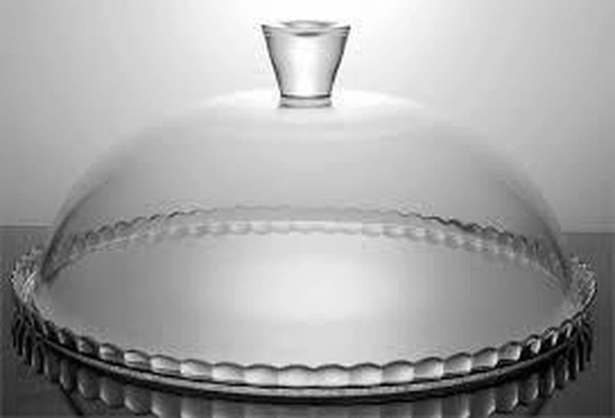 Pasabahce Taartplateau - Met Stolp -glas - 32cm 4 Pasabahce Taartplateau - Met Stolp -glas - 32cm - Afbeelding 3