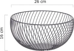 Fruitmand – Fruitschaal – Fruitmand Zwart – ø26cm H 16cm 13 Fruitmand – Fruitschaal – Fruitmand Zwart – ø26cm H 16cm -Bormioli Rocco winkel 1200x828 2