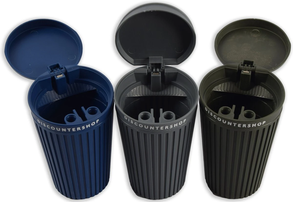 1 Stuks| Universele Asbak Voor In De Auto |Asbak Met Deksel | Voor Bekerhouder (Autoasbak) Of Buiten - 13.5 Cm Grijs 5 1 Stuks| Universele Asbak Voor In De Auto |Asbak Met Deksel | Voor Bekerhouder (Autoasbak) Of Buiten - 13.5 Cm Grijs - Afbeelding 3