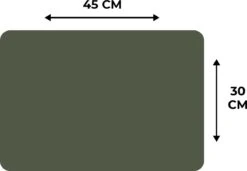 Placemats - Groen - Kleur - Neutraal - Vinyl - Antislip - Placemat - Onderleggers - 45x30 Cm - Eetkamer - Keuken Accessoires 15 Placemats - Groen - Kleur - Neutraal - Vinyl - Antislip - Placemat - Onderleggers - 45x30 Cm - Eetkamer - Keuken Accessoires -Bormioli Rocco winkel 1200x830 6