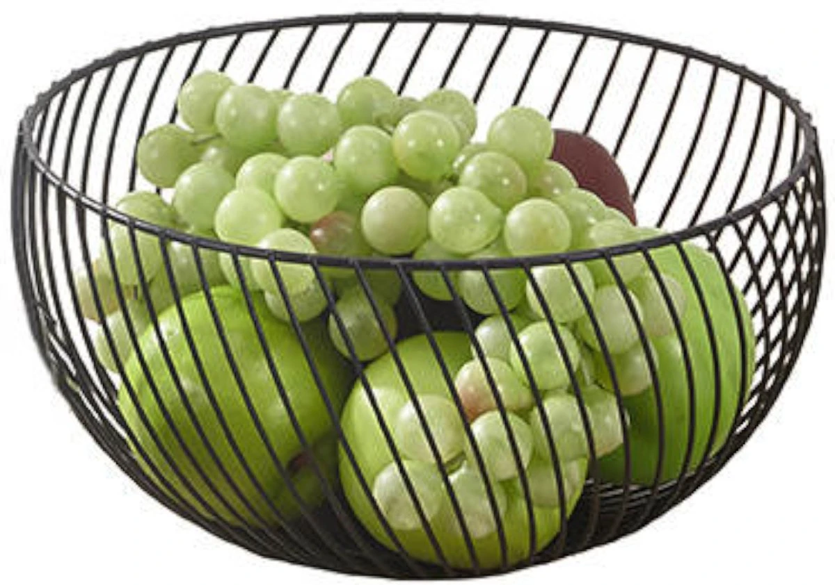 Fruitmand – Fruitschaal – Fruitmand Zwart – ø26cm H 16cm 3 Fruitmand – Fruitschaal – Fruitmand Zwart – ø26cm H 16cm