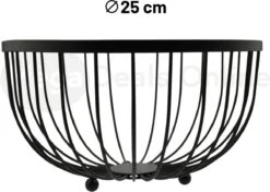 Merkloos Fruitschaal - Fruitmand - Metaal - Zwart -Bormioli Rocco winkel 1200x854