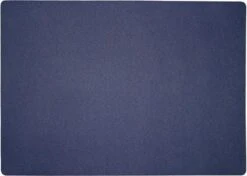 4x Placemat Uni Navy Blue - 30x43cm - Onderlegger - Tafeldecoratie - Tafel Dekken - Blauw