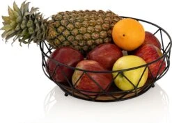 Parya Home - Fruitmand Metaal Broodmand Ronde Fruitschaal Neo 28 Cm H 10 Cm Zwart Metaal 10 Parya Home - Fruitmand Metaal Broodmand Ronde Fruitschaal Neo 28 Cm H 10 Cm Zwart Metaal -Bormioli Rocco winkel 1200x859
