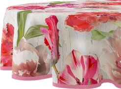 Wicotex-Tafelzeil Rond Tulpen - 160cm