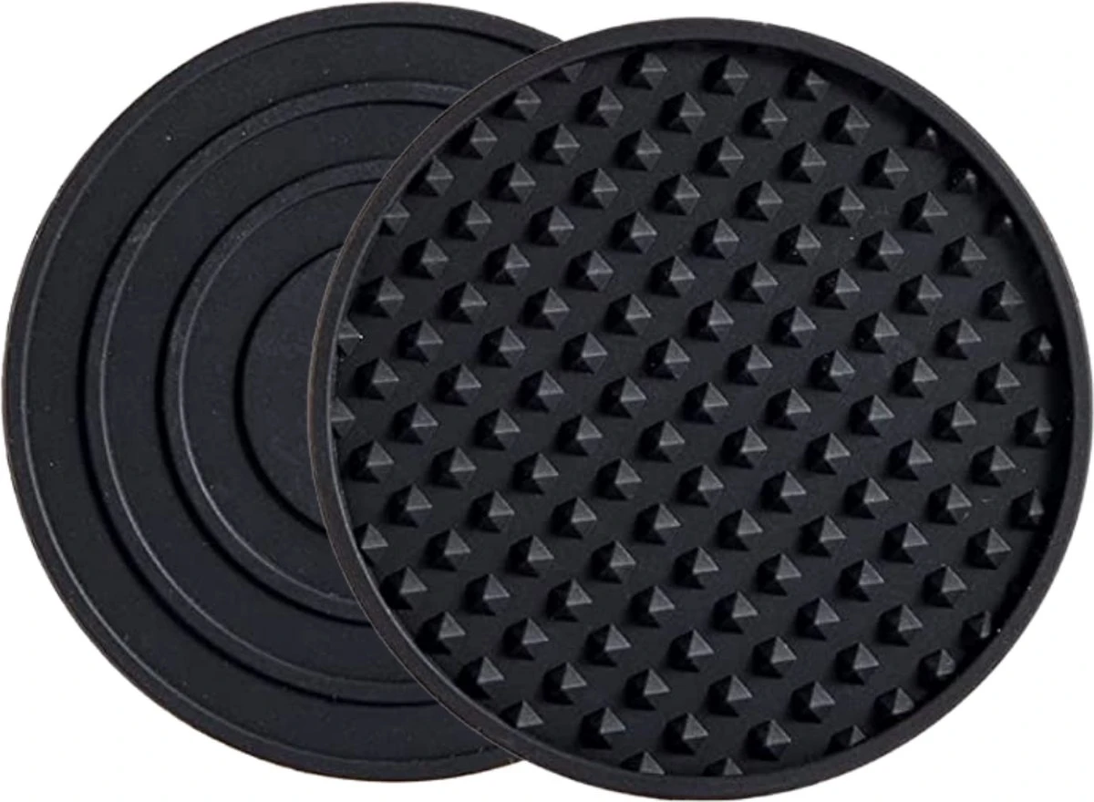 Castagnola Siliconen Onderzetters Met Houder – Onderzetters Voor Glazen – Onderzetters Design – Onderzettersset – Drink Onderzetters – Hoogwaardige Siliconen – Set Van 14 – Zwart 8 Castagnola Siliconen Onderzetters Met Houder – Onderzetters Voor Glazen – Onderzetters Design – Onderzettersset – Drink Onderzetters – Hoogwaardige Siliconen – Set Van 14 – Zwart - Afbeelding 6