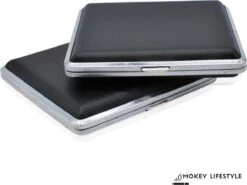 Sigarettendoosje – Premium - Zwart - 20 Sigaretten - Sigarettenhouder – Sigaretten Box – Sigaretten Opbergdoosje