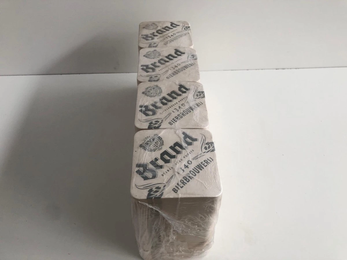 Brand - Bierviltjes - 400 Stuks (4x 100 Stuks) 5 Brand - Bierviltjes - 400 Stuks (4x 100 Stuks) - Afbeelding 3