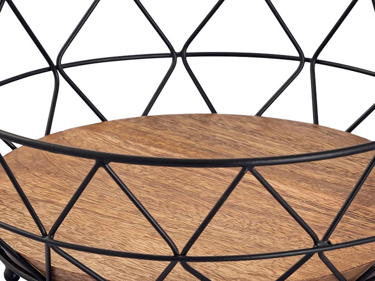 Parya Home - Fruitmand Metaal Broodmand Ronde Fruitschaal Neo 28 Cm H 10 Cm Zwart Metaal 9 Parya Home - Fruitmand Metaal Broodmand Ronde Fruitschaal Neo 28 Cm H 10 Cm Zwart Metaal - Afbeelding 7