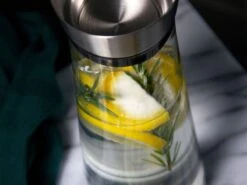 Krumble Karaf Van Glas - 1000ml - 1 Liter - 33 X 9,5 Cm (dxh) - Glazen Waterfles - RVS - Tafel Water -Bormioli Rocco winkel 1200x900 13