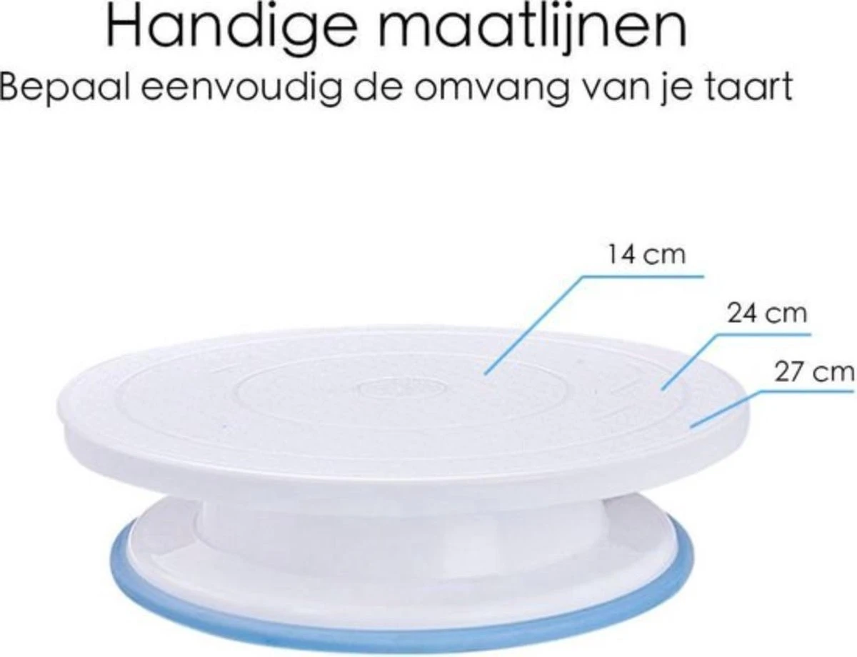 Jumalu Taartplateau - Draaibaar Taartplateau Anti-slip - Draaiplateau Taart –Turntable Cake - Taartplateau - Draaitafel 9 Jumalu Taartplateau - Draaibaar Taartplateau Anti-slip - Draaiplateau Taart –Turntable Cake - Taartplateau - Draaitafel - Afbeelding 7
