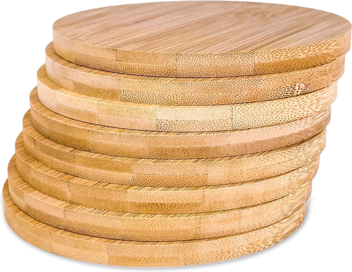 Merkloos 8 X PREMIUM Bamboe Onderzetters - Onderzetters Voor Glazen - Duurzaam 4 Merkloos 8 X PREMIUM Bamboe Onderzetters - Onderzetters Voor Glazen - Duurzaam - Afbeelding 2
