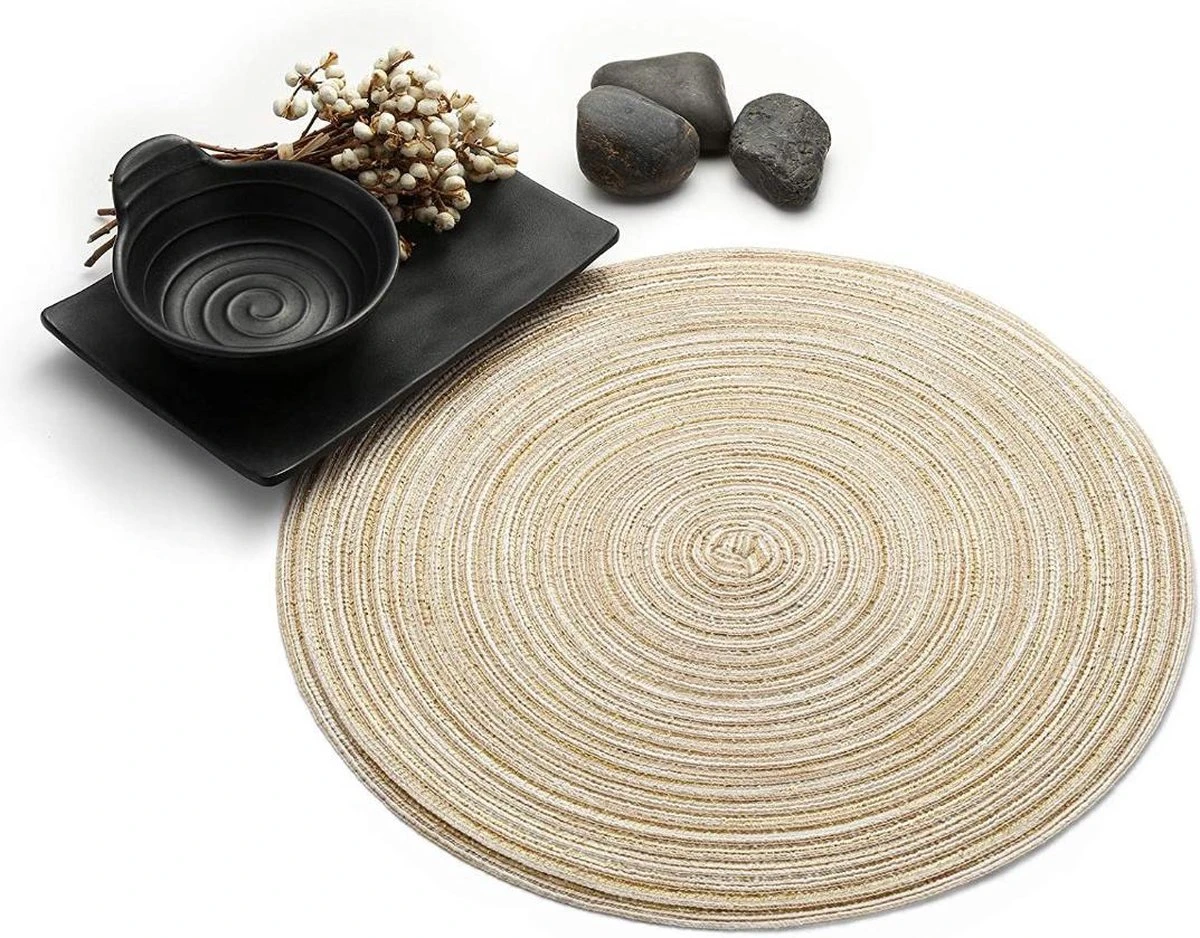Merkloos Placemat - 2 Stuks - Placemat Rond - Placemats Rond Gevlochten - Tafelonderzetter - Tafel Onderleggers - Onderleggers Placemat - Placemat 30 Cm 11 Merkloos Placemat - 2 Stuks - Placemat Rond - Placemats Rond Gevlochten - Tafelonderzetter - Tafel Onderleggers - Onderleggers Placemat - Placemat 30 Cm - Afbeelding 9