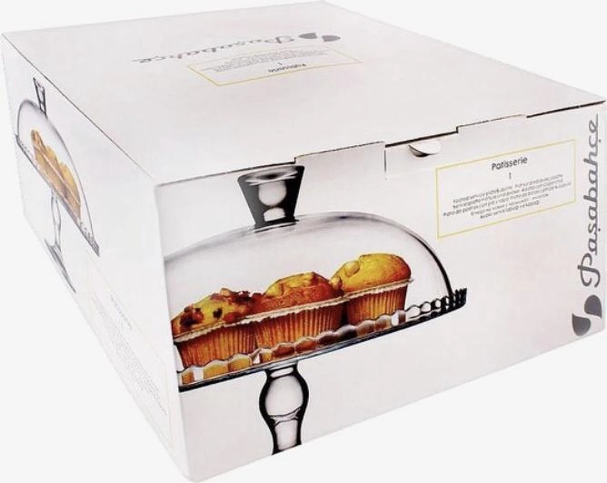 Pasabahce Plateau | Met Stolp - Glas | 32,2 Cm |Elegant | Glazen Deksel 5 Pasabahce Plateau | Met Stolp - Glas | 32,2 Cm |Elegant | Glazen Deksel - Afbeelding 3