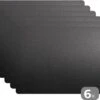Placemat - Placemats Kunststof - Lederen Structuur - Zwart Wit - 45x30 Cm - 6 Stuks - Hittebestendig - Anti-Slip - Onderlegger - Afneembaar -Bormioli Rocco winkel 1200x957 10
