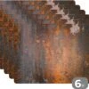 Placemat - Placemats Kunststof - Staal - Vintage - Roest - 45x30 Cm - 6 Stuks - Hittebestendig - Anti-Slip - Onderlegger - Afneembaar -Bormioli Rocco winkel 1200x957 8