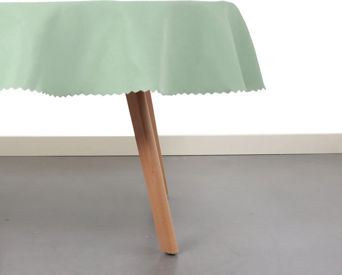 Raved Olijf Groen Rond Polyester Tafelkleed - 160 Cm ø - Kreukvrij 5 Raved Olijf Groen Rond Polyester Tafelkleed - 160 Cm ø - Kreukvrij - Afbeelding 3