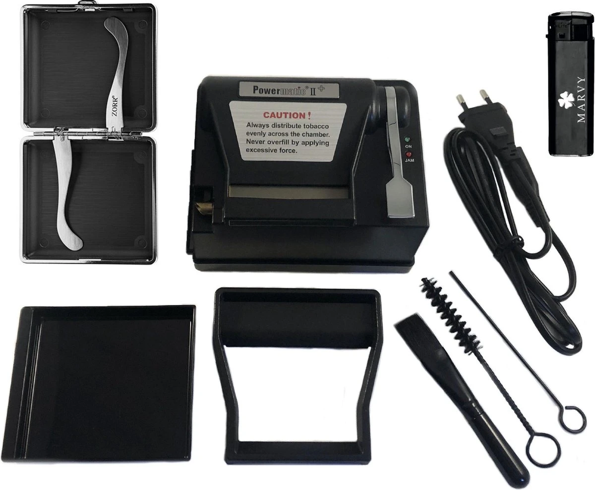 Merkloos Powermatic 2+ Deluxe Kit– Complete Electrische Sigaretten Maker Kit - Hulzenstopper 3 Merkloos Powermatic 2+ Deluxe Kit– Complete Electrische Sigaretten Maker Kit - Hulzenstopper