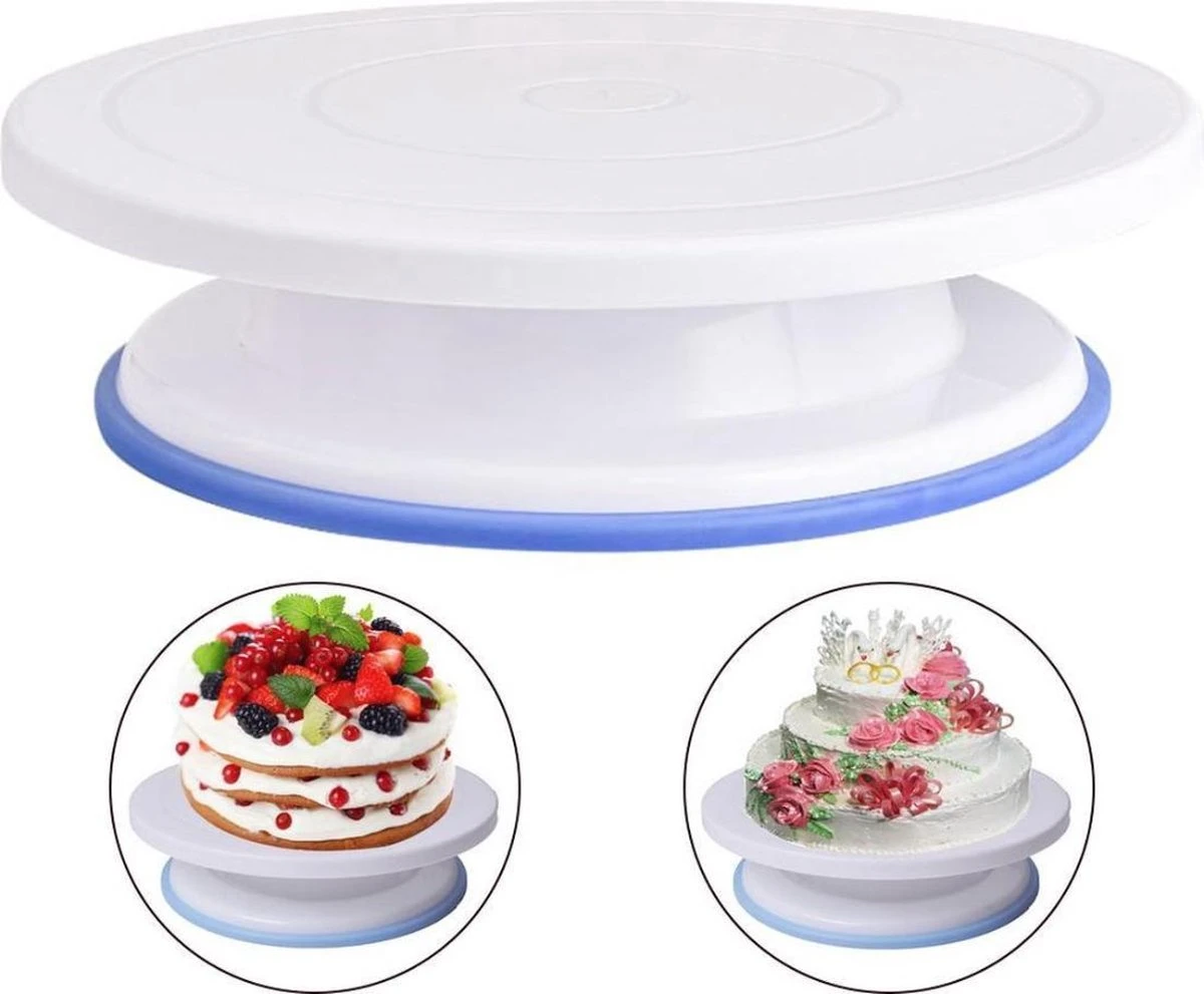 Jumalu Taartplateau - Draaibaar Taartplateau Anti-slip - Draaiplateau Taart –Turntable Cake - Taartplateau - Draaitafel 3 Jumalu Taartplateau - Draaibaar Taartplateau Anti-slip - Draaiplateau Taart –Turntable Cake - Taartplateau - Draaitafel