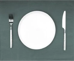 Mistral Home - Placemat - Set Van 4 - 35x45 Cm - Katoen Polyester - Donkergroen 9 Mistral Home - Placemat - Set Van 4 - 35x45 Cm - Katoen Polyester - Donkergroen -Bormioli Rocco winkel 1200x993 3