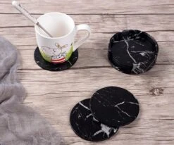 Onderzetter Voor Glazen - Onderzettersset - Drink Onderzetters - Marmer Look - Set Van 6 - SEVEND® 17 Onderzetter Voor Glazen - Onderzettersset - Drink Onderzetters - Marmer Look - Set Van 6 - SEVEND® -Bormioli Rocco winkel 1200x999 3