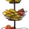 Chefs Cuisine Fruitmand - Fruit Mand - Fruit Etagère - Fruitmand 3 Lagen – Fruitschaal - Fruitmand 2 Lagen - Aanrecht Organiser - Zwart Roestvrij Staal - Geschenkset – Geschenkset Vrouwen – Kerstcadeau – Kerstcadeau Vrouwen -Bormioli Rocco winkel 589x1200