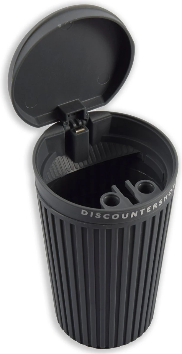 1 Stuks| Universele Asbak Voor In De Auto |Asbak Met Deksel | Voor Bekerhouder (Autoasbak) Of Buiten - 13.5 Cm Grijs 3 1 Stuks| Universele Asbak Voor In De Auto |Asbak Met Deksel | Voor Bekerhouder (Autoasbak) Of Buiten - 13.5 Cm Grijs