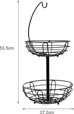 Sens Design Fruitmand Met Houder – Fruitschaal 2 Lagen – Zwart Metaal 15 Sens Design Fruitmand Met Houder – Fruitschaal 2 Lagen – Zwart Metaal -Bormioli Rocco winkel 781x1200 2