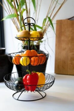 Sens Design Fruitschaal - Fruitmand Metaal - Etagère 3 Laags - Zwart -Bormioli Rocco winkel 800x1200 16