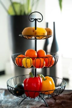Sens Design Fruitschaal - Fruitmand Metaal - Etagère 3 Laags - Zwart -Bormioli Rocco winkel 800x1200 19