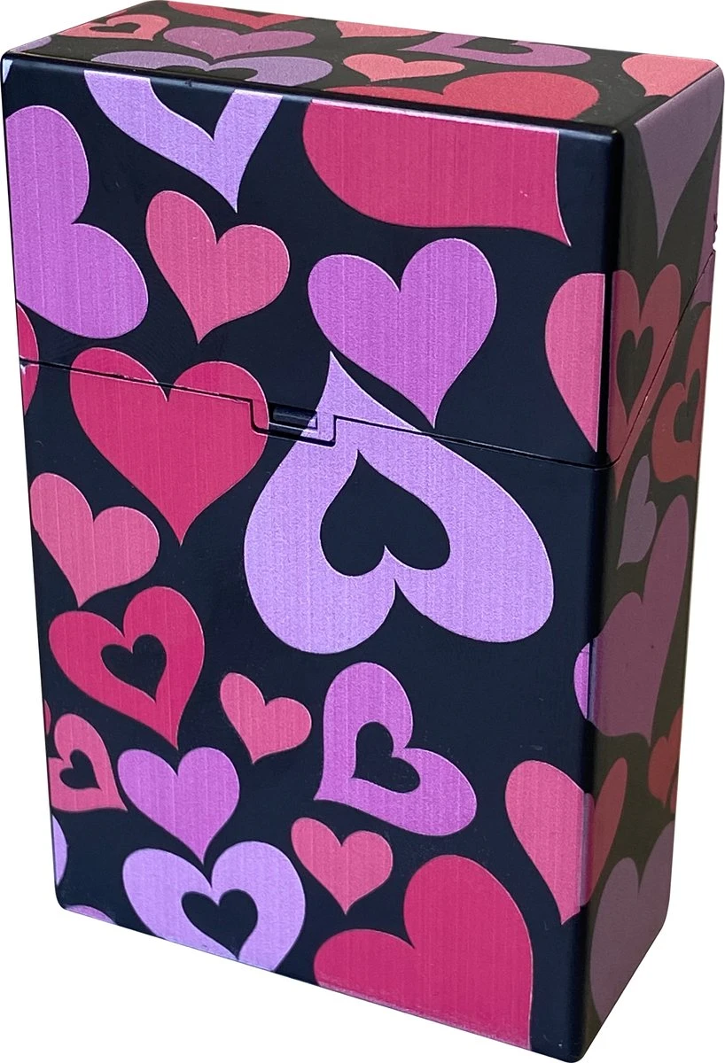 YUNICS ® Sigarettendoosje - Hartjes - Sigaretten Houder - Gemaakt Van Hoogwaardig Kunststof 3 YUNICS ® Sigarettendoosje - Hartjes - Sigaretten Houder - Gemaakt Van Hoogwaardig Kunststof