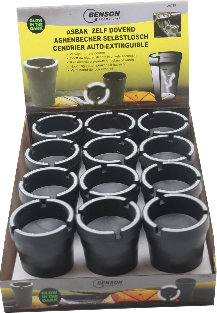 Merkloos Glow In The Dark Auto Lichtgevende Asbak 11 Cm - Auto Accessoires Voor Sigaretten 4 Merkloos Glow In The Dark Auto Lichtgevende Asbak 11 Cm - Auto Accessoires Voor Sigaretten - Afbeelding 2