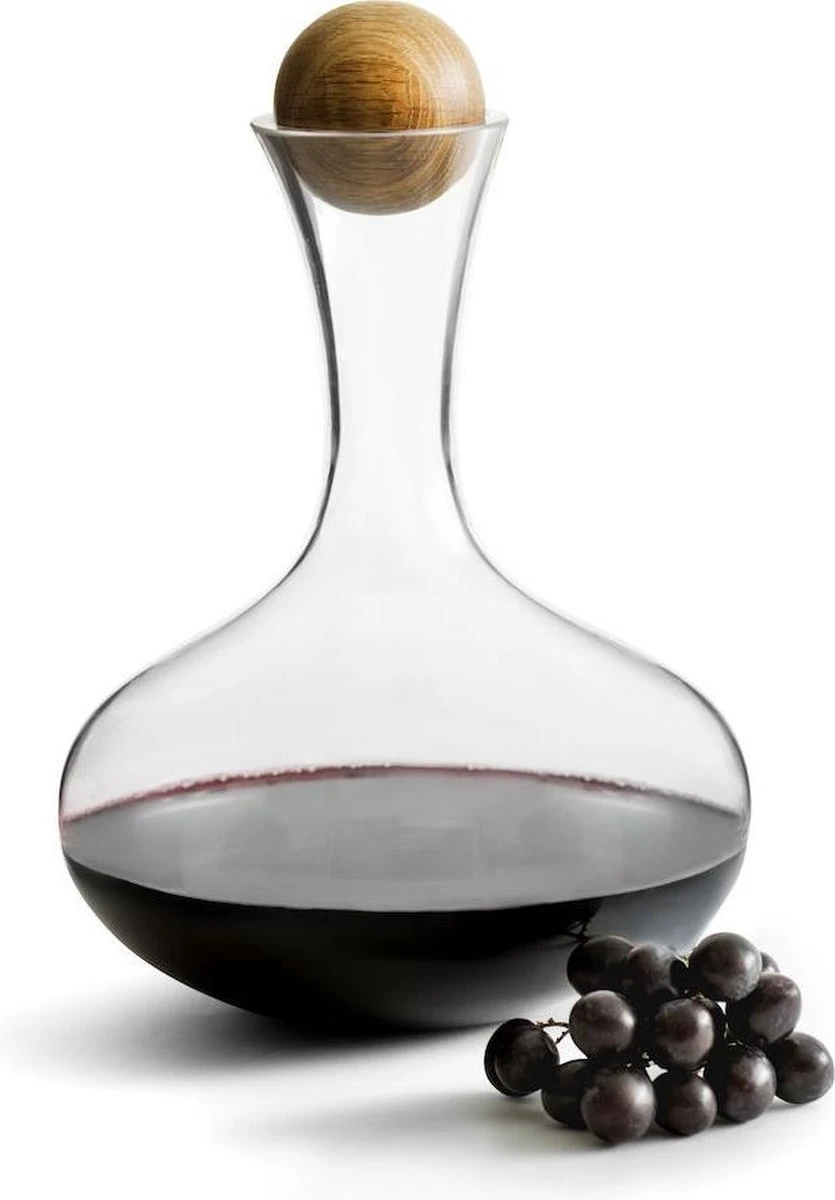 Sagaform - Nature - Wijn Karaf Met Eiken Stopper 3 Sagaform - Nature - Wijn Karaf Met Eiken Stopper