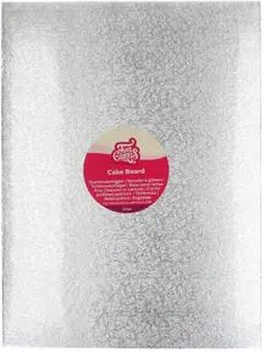 FunCakes - Cake Board - Rechthoek - 40,5 X 30,5 Cm - Zilver 3 FunCakes - Cake Board - Rechthoek - 40,5 X 30,5 Cm - Zilver