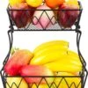 Cgoods Fruitschaal 2 Laags - Fruitschaal - Fruitmand - Fruitschaal Etagere - Schaal - Zwart 2 Cgoods Fruitschaal 2 Laags - Fruitschaal - Fruitmand - Fruitschaal Etagere - Schaal - Zwart -Bormioli Rocco winkel 903x1200